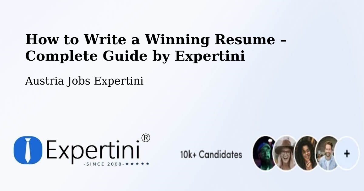 Resume Writing Guide for Job Seekers – Ebenthal - Ebenthal, Austria Jobs Expertini